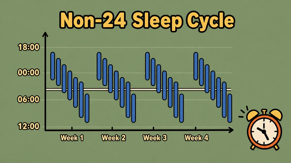 A Non-24 sleep cycle